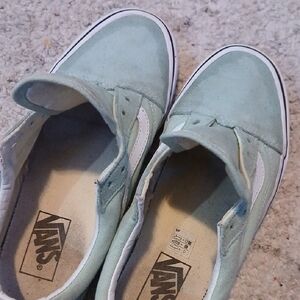 Vans Mint Green Canvas Shoes